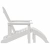 vidaXL Adirondack Chair White 82 x 74 x 92 cm HDPE