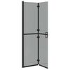 vidaXL Walk-in shower wall Black and dark transparent 100 x 190 cm