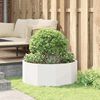 vidaXL Planter White 90 x 90 x 35 cm Steel