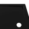 vidaXL Rectangular ABS Shower Base Tray Black 70x90 cm