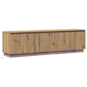 vidaXL TV Cabinet 180 x 38 x 49 cm Artisan Oak Engineered Wood