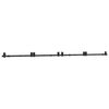 vidaXL Sliding Door Hardware Kit 366 cm Steel Black