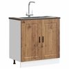 vidaXL Sink Base Cabinet&nbsp;"Porto" Old Wood 80x46x81.5 cm&nbsp;Engineered Wood