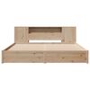vidaXL Bookcase Bed without Mattress 200x200cm Solid Wood Pine
