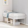 vidaXL Bed Frame without Mattress White 75x190 cm Small Single Solid Wood Pine