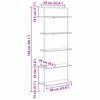 vidaXL Bookshelf Sonoma Oak 60 x 24 x 168 cm Engineered wood