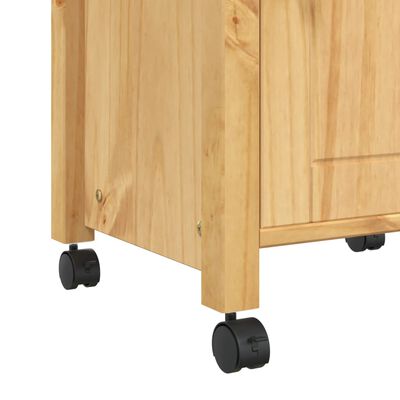vidaXL Kitchen Trolley MONZA 48x40x90 cm Solid Wood Pine