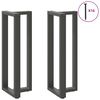 vidaXL Bar Table Legs T-Shaped&nbsp;2 pcs Anthracite 50x35x(110-111) cm Steel