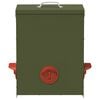 vidaXL Chicken Feeder 2 pcs Olive Green 32.5 x 20.5 x 43 cm
