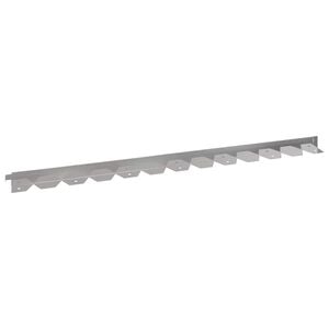 vidaXL Lawn Edging 10 pcs 102 x 4 x 4 cm Steel Silver