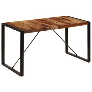 vidaXL Dining Table 140x70x75 cm Solid Acacia Wood
