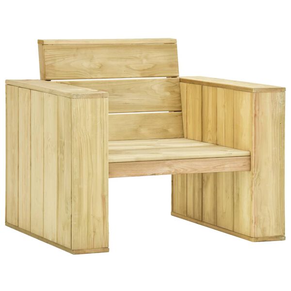 vidaXL Garden Chair 89x76x76 cm Impregnated Pinewood