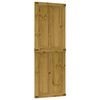 vidaXL Barn Door Corona Honey Brown 80 x 210 cm Solid Pine Wood