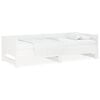 vidaXL Pull-out Day Bed without Mattress White 2x(90x190) cm