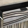 vidaXL Bedside Cabinet with Drawer White and Black 50 x 33 x 60 cm