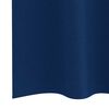 vidaXL Blackout Curtains with Rings 2 pcs Dark Blue 175 x 140 cm
