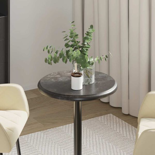 vidaXL Table Top Black &Oslash;40x2.5 cm Marble