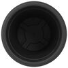 vidaXL Round Flower Pot 24 pcs Black &Oslash; 39 x 32 cm Plastic