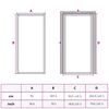 vidaXL Interior Door Slim Golden 93x201.5 cm Tempered Glass and Aluminium