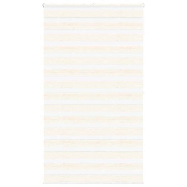 vidaXL Zebra Blind Marble Beige 125x200 cm Fabric Width 120.9 cm Polyester