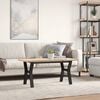 vidaXL Coffee Table Y-Frame 100x50x45.5 cm Solid Wood Pine and Steel