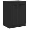 vidaXL Bathroom Cabinet Black 54 x 41 x 70 cm Engineered Wood