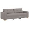 vidaXL Sofa 2 pcs Taupe 221 x 80 x 80 cm Fabric