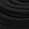 vidaXL Boat Rope Full Black 20 mm 50 m Polypropylene