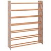vidaXL Shoe Rack Brown 90x24x117 cm Engineered Wood