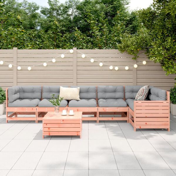 vidaXL 7 Piece Garden Sofa Set Solid Wood Douglas Fir