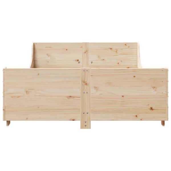 vidaXL Bed Frame without Mattress 120x200 cm Solid Wood Pine