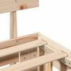 vidaXL Bed Frame with Headboard Natural 180 x 200 cm Solid Pine Wood