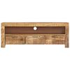 vidaXL TV Cabinet 110x30x40 cm Rough Mango Wood