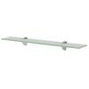vidaXL Floating Shelf | Frosted | Tempered safety glass | Medium | Wall mounting