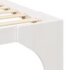 vidaXL Bed Frame White 160 x 200 cm Solid Pine Wood