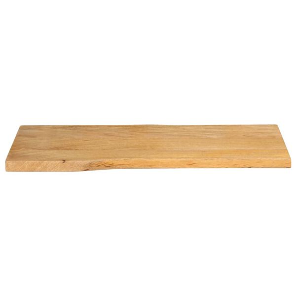 vidaXL Table Top 90x40x3.8 cm Live Edge Solid Wood Mango