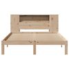 vidaXL Bookcase Bed without Mattress 160x200cm Solid Wood Pine