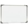 vidaXL Magnetic Dry-erase Whiteboard White 50x35 cm Steel