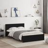 vidaXL Bed Frame without Mattress Black 120x190 cm Small Double