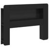 vidaXL Headboard Cabinet with Storage Black Engineered Wood