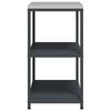 vidaXL Kitchen Storage with Shelf Anthracite 90 x 50 x 92 cm Steel