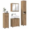 vidaXL Bathroom Furniture Set Manual 4 pcs Artisan Oak Engineered Wood