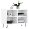 vidaXL TV Cabinet High Gloss White 69.5x30x50 cm Engineered Wood