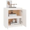 vidaXL Side Cabinet White 60x36x65 cm Solid Wood Pine