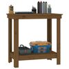 vidaXL Work Bench Honey Brown 80x50x80 cm Solid Wood Pine