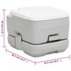vidaXL Portable Camping Toilet and Handwash Stand Set
