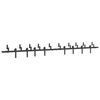 vidaXL Sliding Door Hardware Kit 366 cm Steel Black
