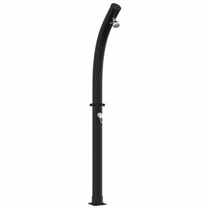 vidaXL Solar Shower with Shower Head PVC, ABS, Zinc Alloy Black