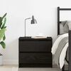 vidaXL Bedside Cabinet Black Oak 50 x 40 x 43.5 cm Engineered Wood