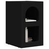 vidaXL Bedside Table Black 29.5 x 33.5 x 50 cm Engineered Wood